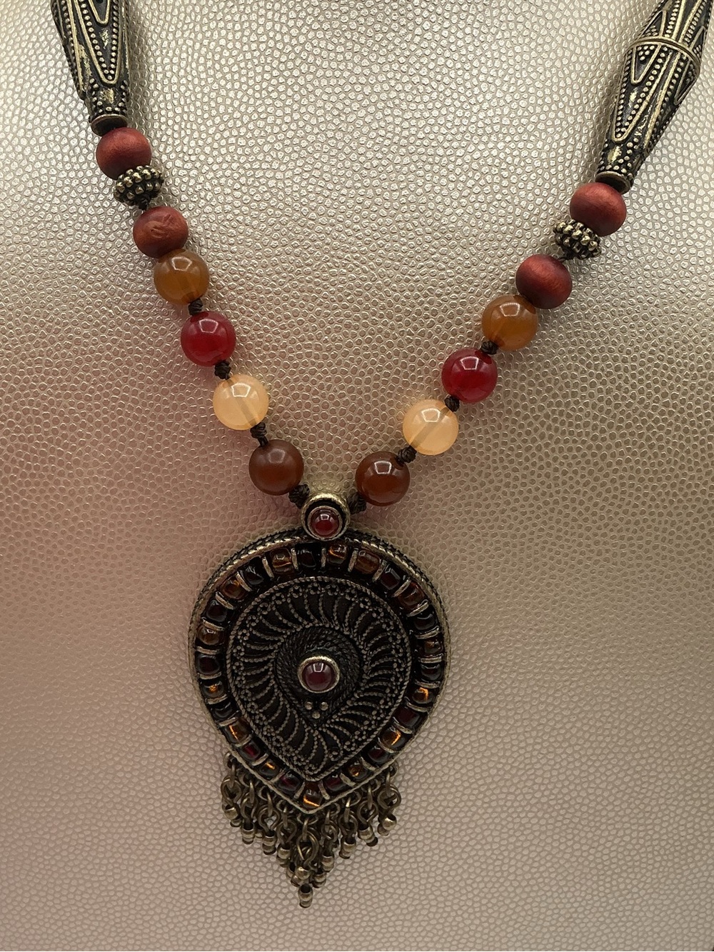 Boho Vintage 5X Boho Pendant Necklace -
